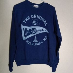 🦋 Disney Parks Walt Disney World Sweatshirt Blue Small